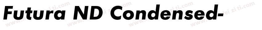 Futura ND Condensed字体转换